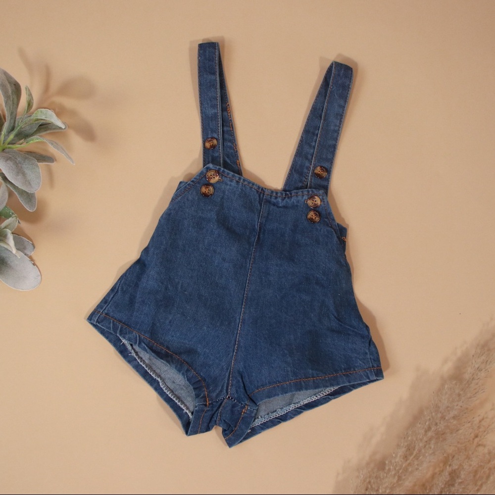 Plaid Overall Short Set Collared Matching Set - Picture 7 of 11